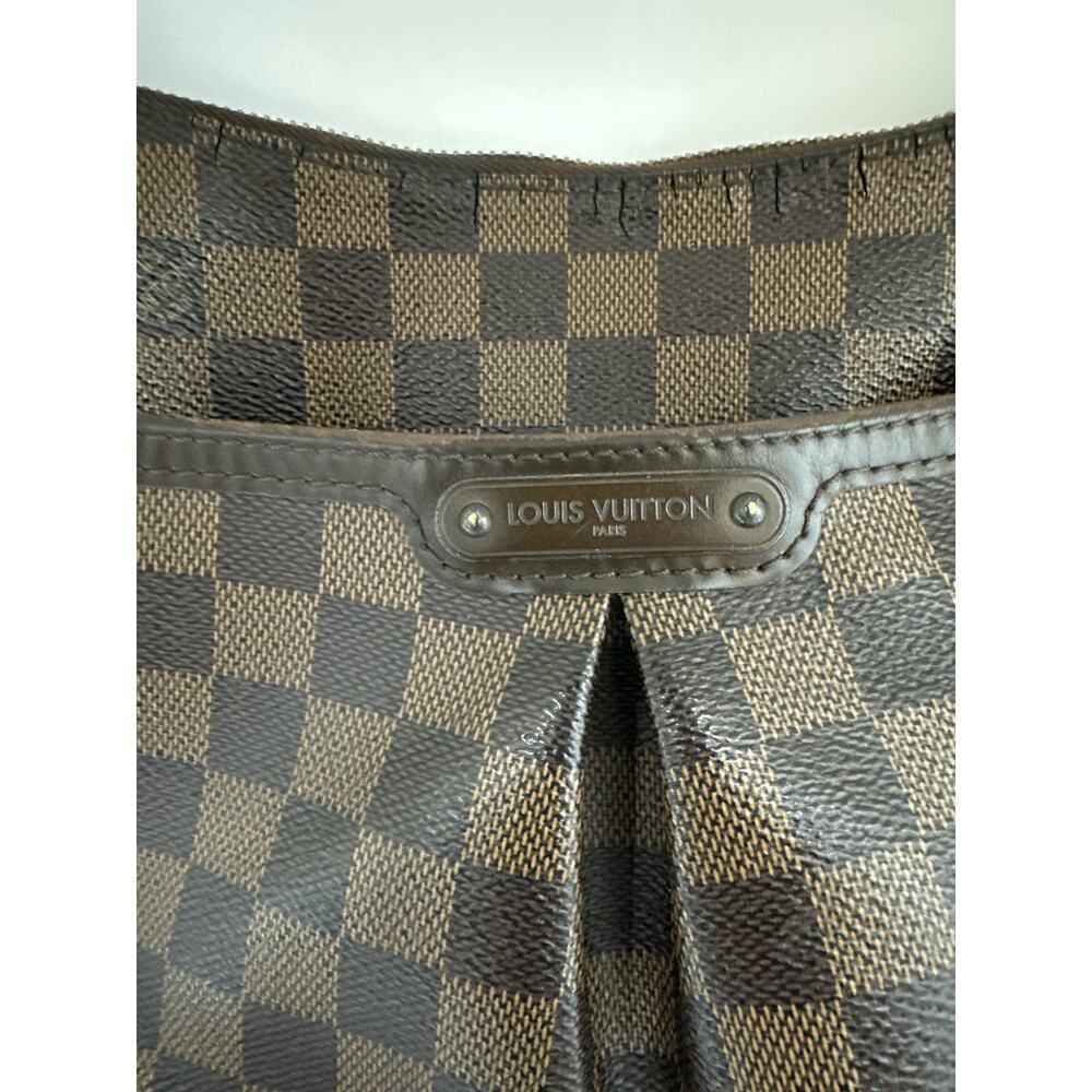 Louis Vuitton Damier Ebene Canvas Bloomsbury PM Crossbody Bag - Good Condition - Picture 7 of 8